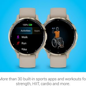 Garmin Venu® 3S, Premium Fitness Smartwatch, 41mm, French Gray | Body Battery™ Energy Monitoring, Sleep Coach, Built-In Sports Apps, Built-In Speaker & Mic, Workout Benefit & Recovery Time