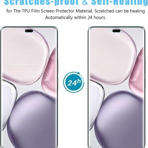 (2+2 Pack for Honor Magic 7 Lite / X9c 5G Privacy Screen Protector and Camera Lens Protector, Flexible Film Anti-Spy Case Friendly.