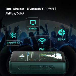 HiBy R3 PRO II MP3 Music Player - Qobuz/Tidal Support, MQA 8X Decoding & Native DSD256, Hi-Res Audio Certified, MP3 Player with Touch Screen & 3.5mm PO + 4.4mm BAL Dual Jacks, 2TB Expanded Memory