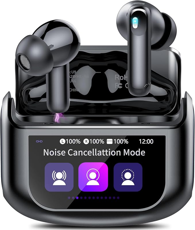 Wireless Earbuds, Bluetooth 5.4 Headphones Multi-Function Touch Screen