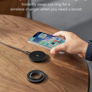 ESR for MagSafe Phone Grip for iPhone 17-12, 2-Way Magsafe Ring Holder | Magnetic Phone Grip, Magnetic Phone Grip for Samsung S26/Google Pixel 10, All Smartphones(2 Metal Rings Included)
