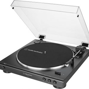 Audio-Technica AT-LP60X-BK Fully Automatic Belt-Drive Stereo Turntable, Black, Hi-Fi, 2 Speed, Dust Cover, Anti-Resonance, Die-Cast Aluminum Platter | Black Hi-Fi, 2 Speed, Dust Cover, Anti-Resonance, Die-Cast Aluminum Platter, Hi-Fi