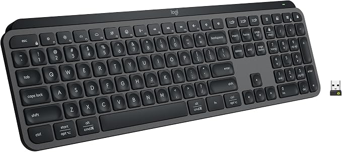 Logitech MX Keys S Wireless Keyboard Low Profile Fluid Precise - Graphite