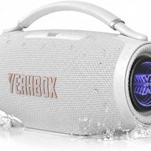 YEAHBOX Sonic Boom Ultra Bluetooth Party Speaker, 320W, 500W Peak (White)
