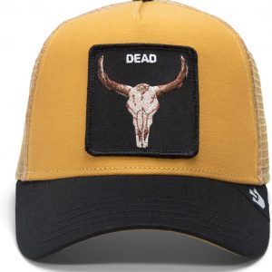 Goorin The Dead Skull Trucker - Sombrero para hombre y mujer, color mostaza, talla única, unisex