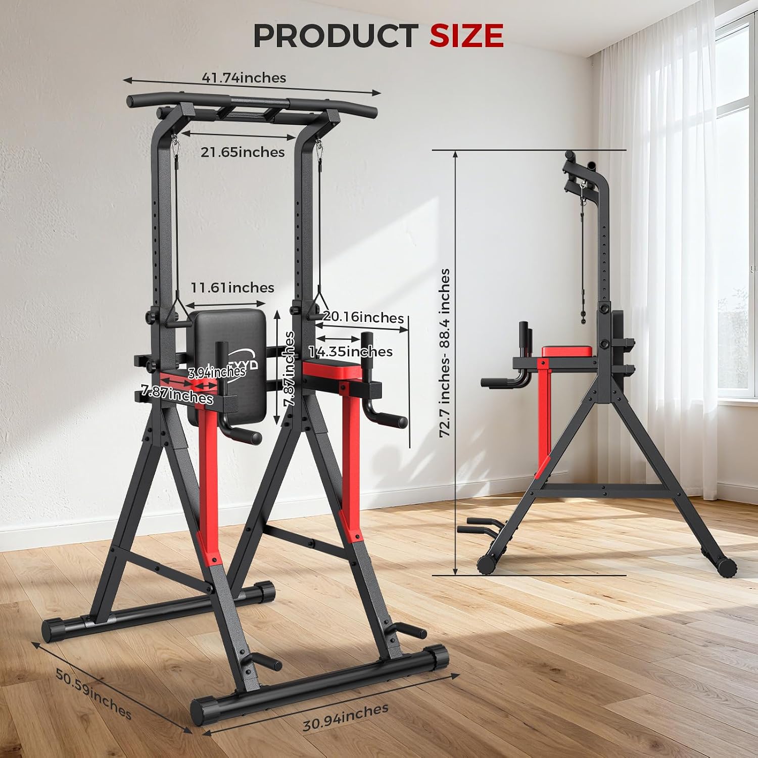 Power Tower Pull Up Bar Free Standing,Strength Training Equipment