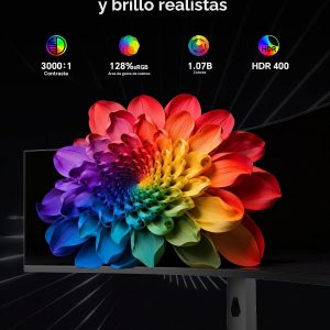KTC Monitor curvo para juegos ultraancho de 49 pulgadas, monitor de computadora 5K2K 5120x1440 DQHD, 180Hz, 32:9, HDR 400, puerto HDMI DP tipo C de 90 W, KVM incorporado, altavoces, sincronización adaptativa, ajuste de altura giratoria de inclinación, H49S66