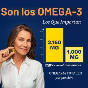 Aceite de pescado DHA Omega 3 de triple fuerza 3600 mg | Más de 2100 mg de ácidos grasos omega-3 con 860 mg de DHA | 1300 mg EPA | Los mejores ácidos grasos esenciales | Aceite de pescado capturado