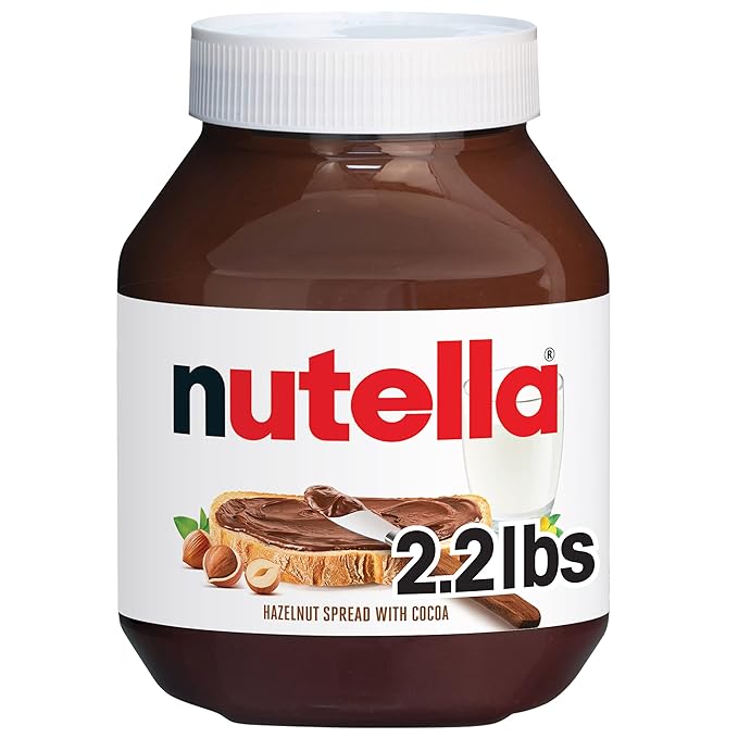 Nutella Hazelnut Spread with Cocoa, Creamy Hazelnut Spread, Breakfast Favorite, 35.3 oz Jar