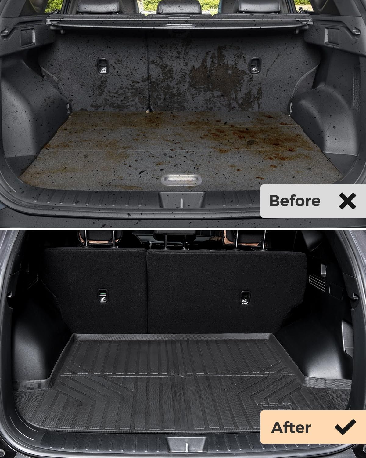 for 2022-2025 2026 Hyundai Tucson Floor Mats (Gas Models Only) | All-Weather TPE Car Mats & Cargo Liner, Custom Fit for Tucson SE SEL Limited XRT, Not for Hybrid/PHEV