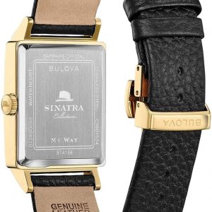 Bulova Men's Frank Sinatra My Way Leather Strap Watch