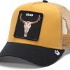 Goorin The Dead Skull Trucker - Sombrero para hombre y mujer, color mostaza, talla única, unisex