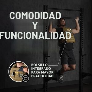 Amstaff - Chaleco táctico con peso, chaleco de peso ajustable, chaleco versátil para entrenamientos de fitness, entrenamiento de fuerza y resistencia, correr