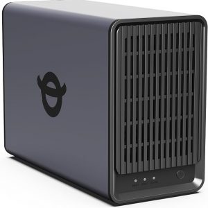 Yxk Zero1 2-Bay Desktop NAS, Beginner-Ready Silent Home NAS Storage 2.5GbE, Maximum 60TB Capacity (Diskless), Support Docker, Remote Access, 4GB RAM, 2.5GbE, 4K HDMI, Network Attached Storage