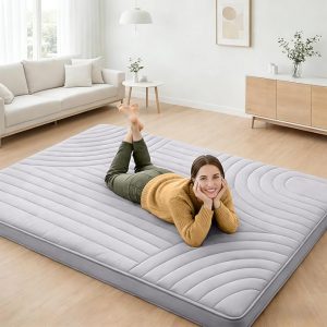 ZonLi Japanese Floor Mattress Futon Mattress Twin Size 4 Inch Thick | Foldable Tatami Mat, Washable Cover, Portable Floor Bed for Sleeping, Guest, Dorm