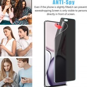 (2+2 Pack for Honor Magic 7 Lite / X9c 5G Privacy Screen Protector and Camera Lens Protector, Flexible Film Anti-Spy Case Friendly.
