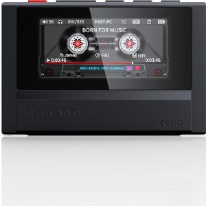 FiiO Echo 4G Hi-Res Digital Audio Player, Dual DAC Bluetooth Music Player, 4.4mm Balanced Output, Color Screen, Portable DAP (Black 4G)