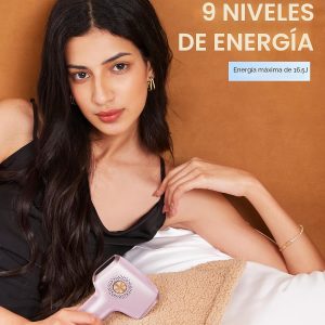 INNZA Depilación láser con función de cuidado de enfriamiento por hielo para mujeres, permanente, 999,999 destellos sin dolor IPL, dispositivo de depilación para axilas, piernas, brazos, línea de bikini (oro rosa)