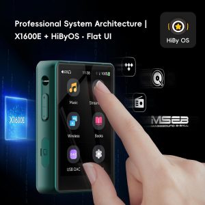 HiBy R3 PRO II MP3 Music Player - Qobuz/Tidal Support, MQA 8X Decoding & Native DSD256, Hi-Res Audio Certified, MP3 Player with Touch Screen & 3.5mm PO + 4.4mm BAL Dual Jacks, 2TB Expanded Memory