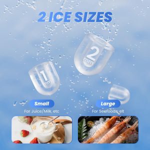 NEWBULIG Ice Makers Countertop with Handle, Portable Ice Machine, 9 Bullet Ice Cubes in 6 Mins, 26lbs in 24Hrs, Auto-Cleaning, with Basket and Scoop, for Home, Kitchen, RV, Camping,Black | 9 Bullet Cubes in 6 Mins, 26lbs in 24Hrs, Auto-Cleaning, with Basket and Scoop, for Home, Kitchen, RV, Camping, Black