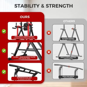 Power Tower Pull Up Bar Free Standing,Strength Training Equipment