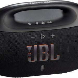 JBL Boombox 4 Portable Bluetooth Speaker, Waterproof, Deep Bass - Black | Up To 34 Hours Playtime, IP68 Dustproof, AI Sound Boost For Louder Clearer Audio, Ideal For Beach, Pool, Boat And Outdoor Par