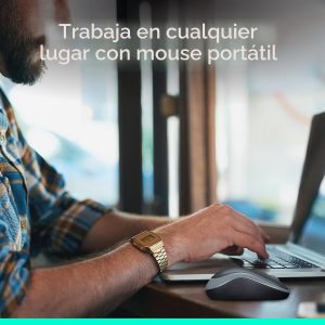 Logitech Ratón inalámbrico ambidiestro compacto M185 de 2,4 GHz - Gris Swift | Ambidextrous mouse with 2.4 GHz USB-A Nano Receiver, Optical Tracking, 12-Months Battery Life, PC, Mac, Laptop compatible