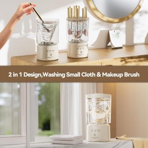 Mini lavadora portátil, ropa interior recargable, lavadora de brochas de maquillaje, máquina pequeña para el hogar, hotel, viajes y camping