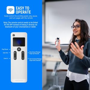NEEWER X12 Teleprompter de aleación de aluminio de 14 pulgadas compatible con iPhone iPad DSLR Cámaras Teléfono Tablet con control remoto Funda de transporte Paño de limpieza, Control APP para iOS