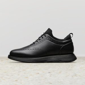 Bruno Marc Zapatillas de vestir MaxFlex Oxfords para hombre | 5mm Mesh EVA Insole with Arch Support, Shock-Absorbent MD Midsole, Non-Slip Rubber Outsole for Formal & Casual Wear