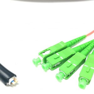 SC/APC (4 hilos) monomodo (9/125) Fibra óptica impermeable blindado empalme coleta - 1M