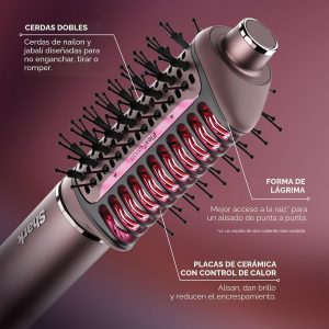 Shark FlexFusion - Moldeador de aire de cerámica, alisador+rizador, rubor, HD641S | Style-Safe Tech: Zero Hot Tool Damage, Scalp Shield Mode, Straightens in One Pass