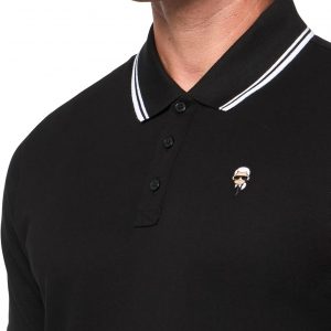 Karl Lagerfeld Men's Collared Short Sleeve Karl Graphic Polo