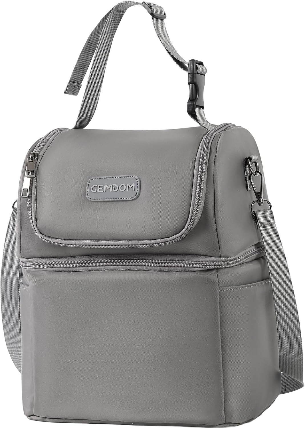 Breast Pump Cooler Travel Bag with Ice Pack,【 Up to 12 Hours 】Insulated Bottle Storage Cooler Bag, Double Layer, Breastfeeding Essential for Nursing Mom Daycare Work Travel,Fits 6 Baby Bottles