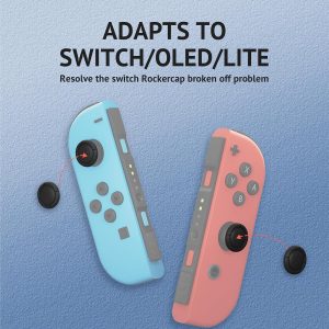 6Pcs Silicone Analog Stick Covers for Nintendo Switch, OLED, Joy-con Controller Thumb Grips, Joystick Replacement Caps