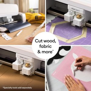 Cricut Maker 4 - Smart Cutting Machine (Seashell) | Digital Content Bundle | Includes 30 images in Design Space App