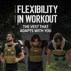 Amstaff Tactical Weighted Vest - Adjustable Weight Vests - Versatile Wearable Vest for Fitness Workouts, Strength and Endurance Training, Running