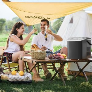 NEWBULIG Ice Makers Countertop with Handle, Portable Ice Machine, 9 Bullet Ice Cubes in 6 Mins, 26lbs in 24Hrs, Auto-Cleaning, with Basket and Scoop, for Home, Kitchen, RV, Camping,Black | 9 Bullet Cubes in 6 Mins, 26lbs in 24Hrs, Auto-Cleaning, with Basket and Scoop, for Home, Kitchen, RV, Camping, Black