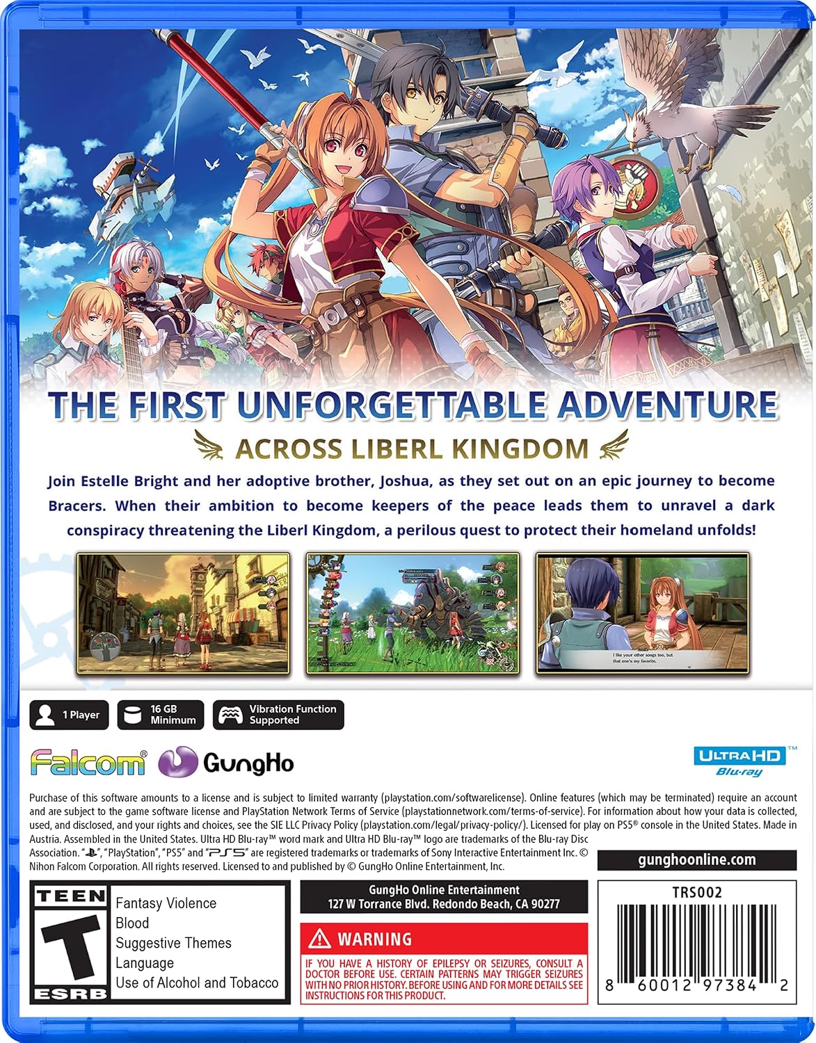 Trails in the Sky 1st Chapter - PlayStation 5