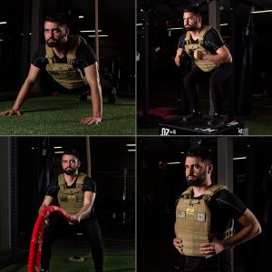 AmStaff Fitness Weight Vest Plates for Tactical Weighted Vests – WODs, Workout, Strength and Endurance Training, Running – 3D Curved Ergonomic Design – Available 7LB/11LB/17LB/27LB