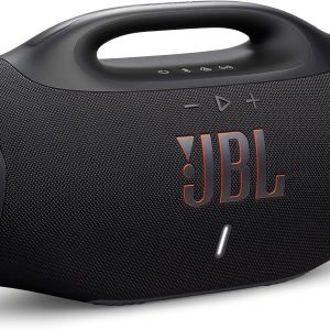 JBL Boombox 4 Portable Bluetooth Speaker, Waterproof, Deep Bass - Black | Up To 34 Hours Playtime, IP68 Dustproof, AI Sound Boost For Louder Clearer Audio, Ideal For Beach, Pool, Boat And Outdoor Par