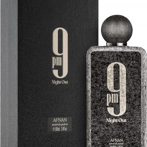 Afnan 9 PM Night Out Perfume Unisex Extrait de Parfum, 3.4 Fl Oz