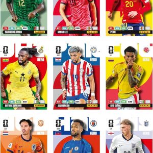 Juego de cartas coleccionables de la Copa Mundial de la FIFA 2026 Blister Premium Gold (1 bolsa premium + 4 tarjetas exclusivas de edición limitada)
