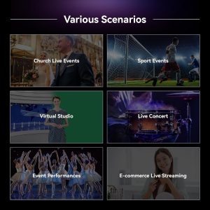 Tenveo Conmutador Mezclador de Video HDMI 4K60FPS, 4*SDI & 4*HDMI Entrada, Conmutador de Transmisión en Vivo de 5 Canales, Pantalla FHD de 5.5’’, Salida de 1080P60FPS, Grabación de Video USB, Soporte