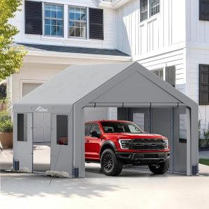 ACEPIC Upgraded 13x20 Heavy Duty Carport, Drive Through Portable Garage