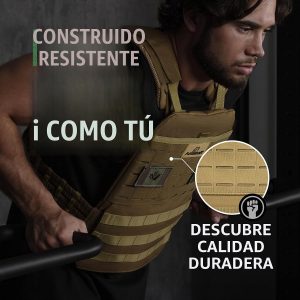 Amstaff - Chaleco táctico con peso, chaleco de peso ajustable, chaleco versátil para entrenamientos de fitness, entrenamiento de fuerza y resistencia, correr