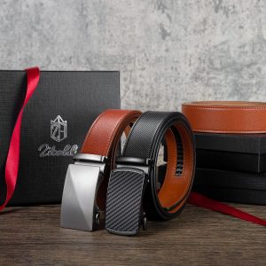 Zitahli Leather Ratchet Belt for Men - 2 Pack Mens belt,Customizable Fit