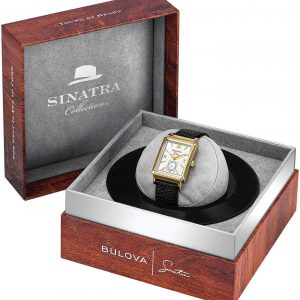 Bulova Men's Frank Sinatra My Way Leather Strap Watch