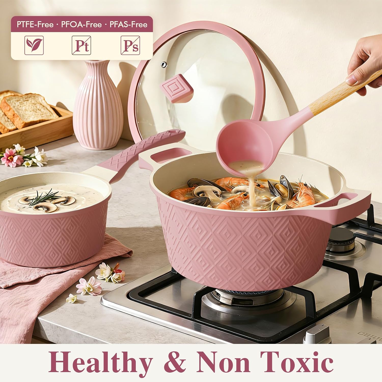 Umite Chef 26PCS Pots Pans Set Non Stick Cookware