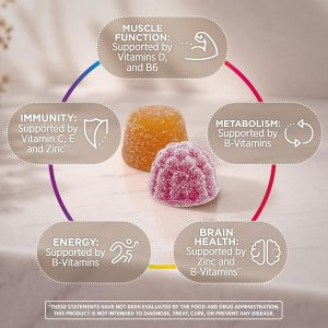 Centrum MultiGummies for Men, Assorted Fruit Flavors, 170 Count | Contains Vitamin D3, B Vitamins and Antioxidants, Gluten Free, Non-GMO Ingredients, GLP-1 Support